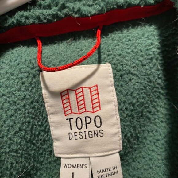 Topo Designs Subalpine Fleece - Women's Forest / Black / Large - Picture 5 of 5